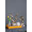 S/3  3x3"Gramze Abstract Decorative Object