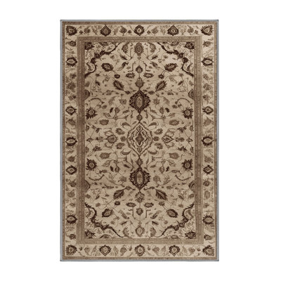 Tapis persan gris lavable à la machine