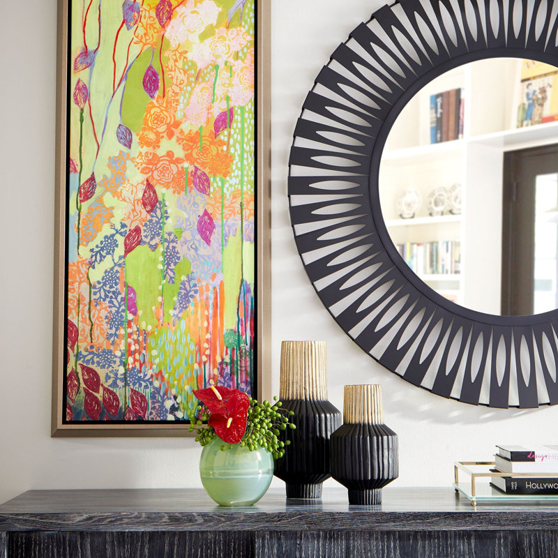 Allumage Metal Table Vase, 14" H x 7.25" W x 7.25" D