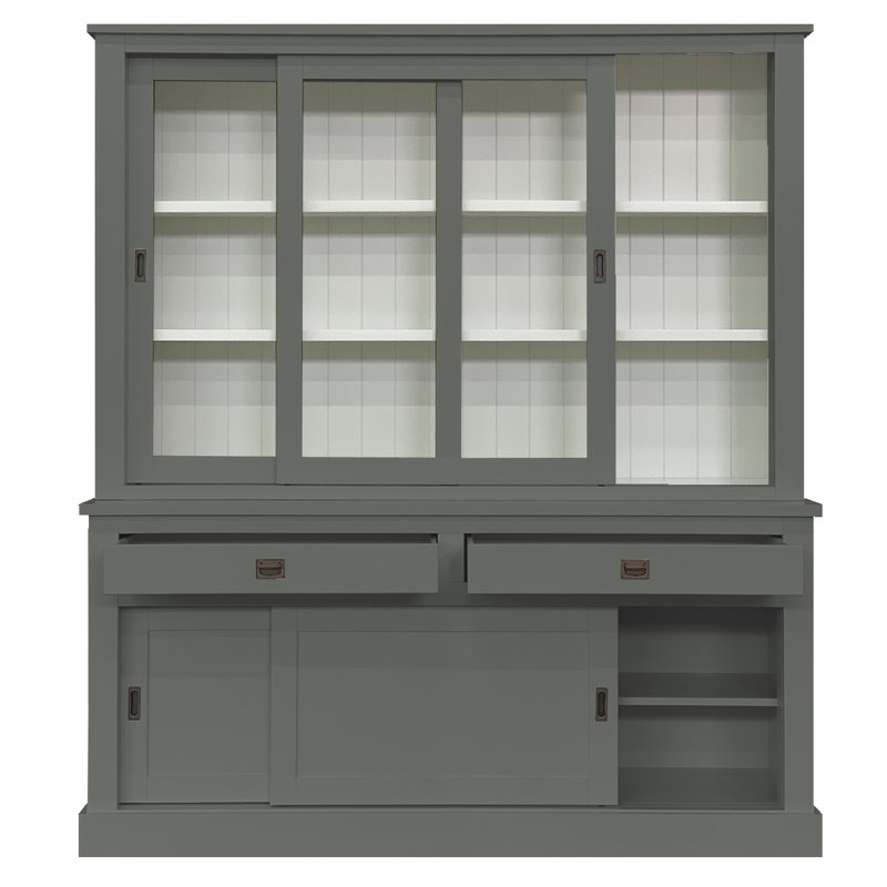 Antione Display Cabinet, Green/Grey 