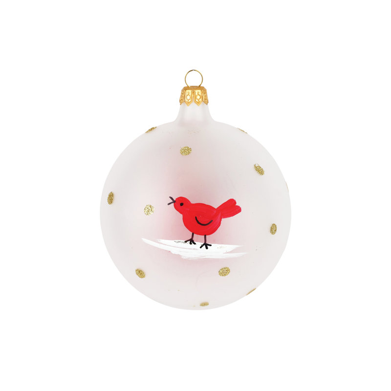 Old St. Nick 4'' Glass Religious & Spiritual Ball Ornament