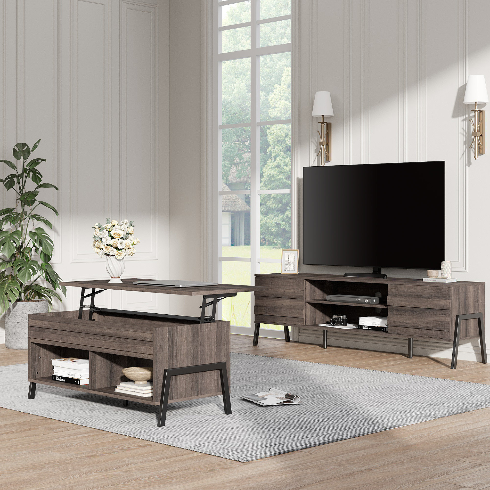 Trent Austin Design® Metinaro 2 Piece Coffee Table Set & Reviews | Wayfair