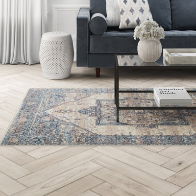 Tapis oriental bleu clair Alieda