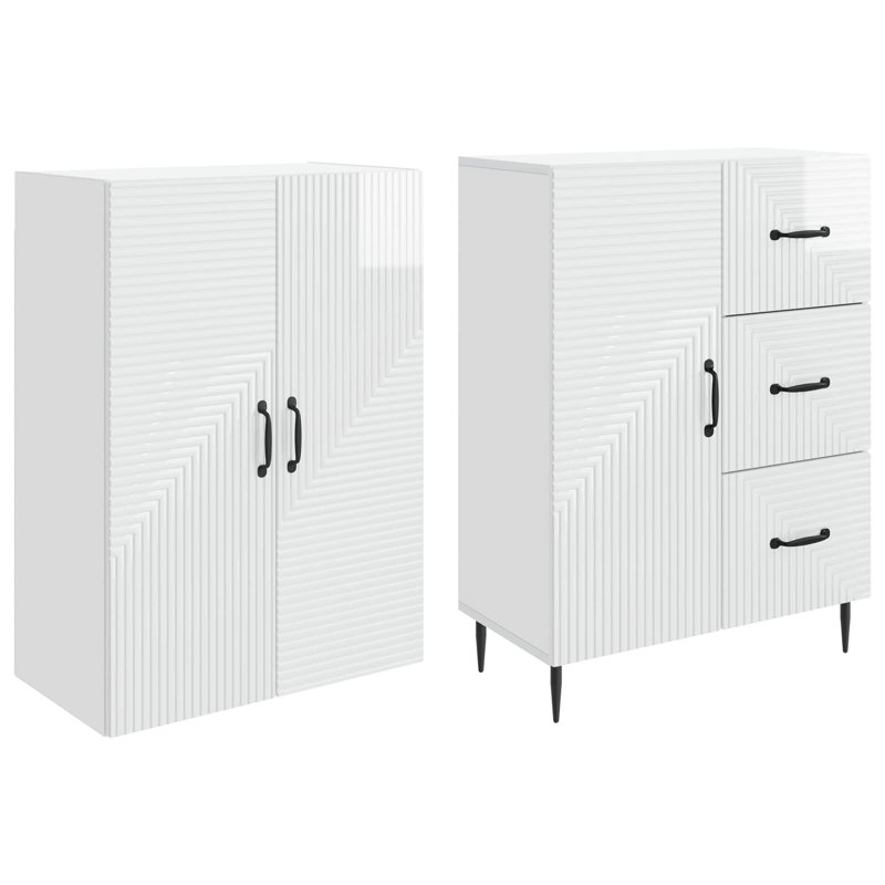 Storage Cabinet, High Gloss White