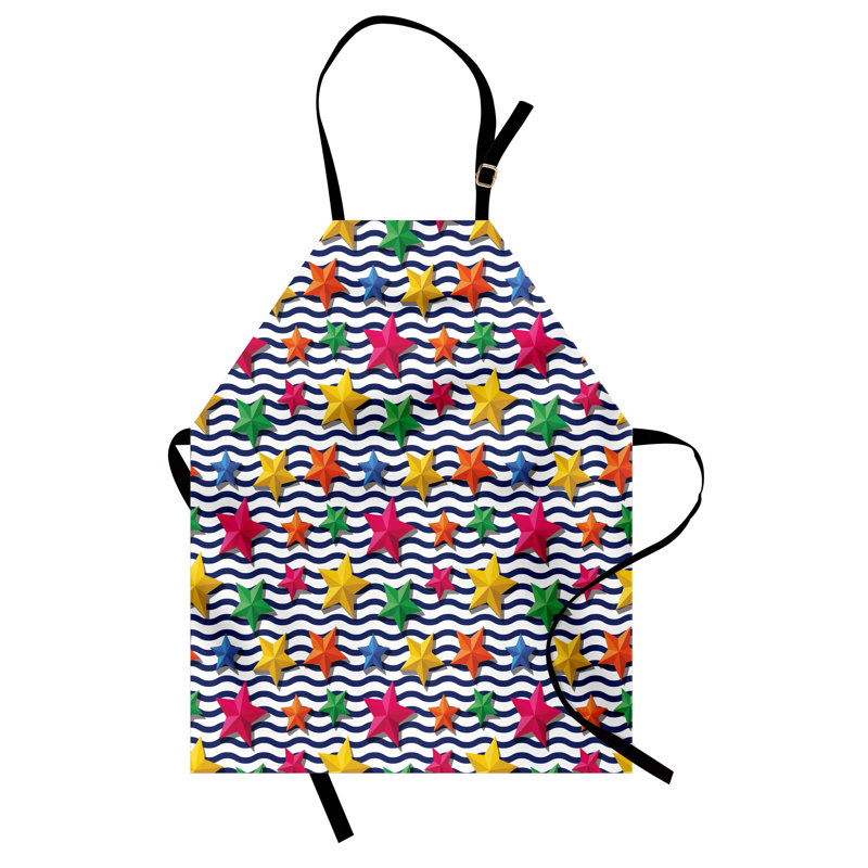 Multicolore tablier nautique East Urban Home unisexe, étoiles 3D, taille adulte