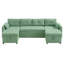 Upholstered U-Shaped Sectional Symmetrical-43259084