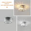 Plafonnier semi-encastré moderne en cristal, petit lustre 2 lumières avec cristaux K9 pour le couloir de la cuisine-1894608682