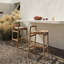 Tabouret d'extérieur Baden-Teck sablé-FSC-Comptoir-1105139231