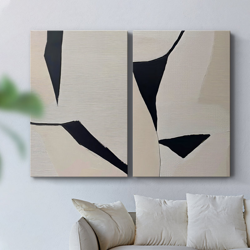 Série ABSTRACT DCxxxi - Toile tendue avec châssis de qualité supérieure - Prêt à être accroché, H 18 po x l 24 po