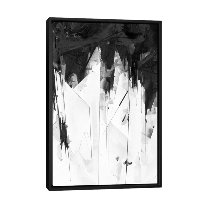 « macy », impression sur toile tendue, H 26 po x l 18 po x P 1,5 po, Toile avec cadre noir, Pas de tapis