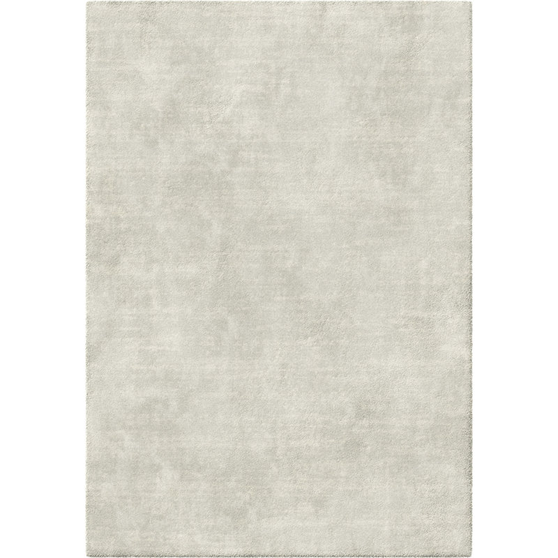 Richmondville Smooth Low Pile Semi-Plain Grey Rug, Rectangle 80cm x 150cm