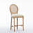 Solid Wood Bar Stools Set Of 2 Classic French Country Wooden Barstools With Upholstered Seating  Kitchen Bar Stool For Bar Counter Rattan-1971091342