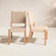 Chaise d'appoint de patio en teck Seras-113055432