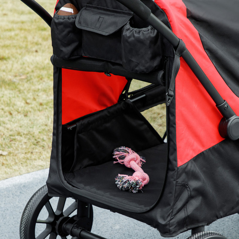Foldable Pet Stroller, Black
