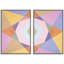 «Pastel Geometric Abstract», reproduction d'art sur toile encadrée, 2 pièces-124932700-124932703