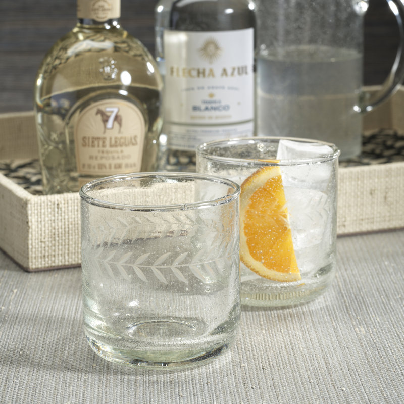 Verres à rocher gravés à la main Monell, ensemble de 4