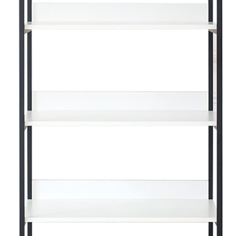 Cox Tall Modular Closet System, 5 Storage Shelves And Black Metal Frame