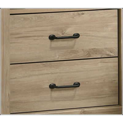 2-Drawer Nightstand Bedside Table with USB Charging