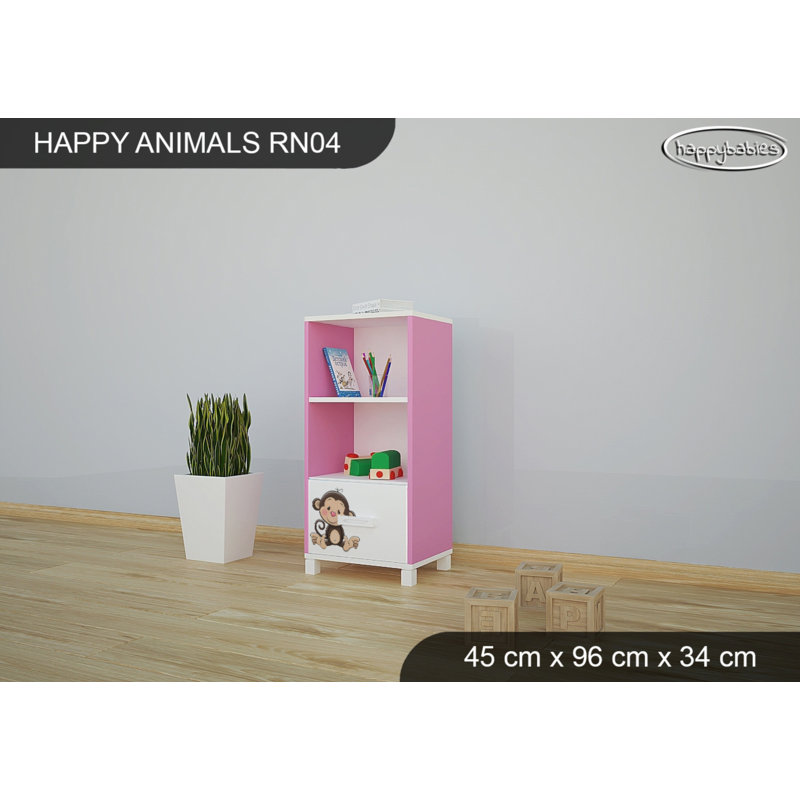 45cm W Animals Kids Cube, Pink