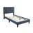 Full Size Bed With Adjustable Headboard, Charcoal Linen, Biscuit Tufting, No Box Spring Needed Luxury Frame, Size, Linen-1663843153