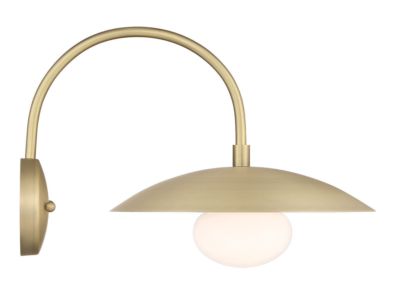 Del Single Light Wrought Iron Armed Sconce, Brass