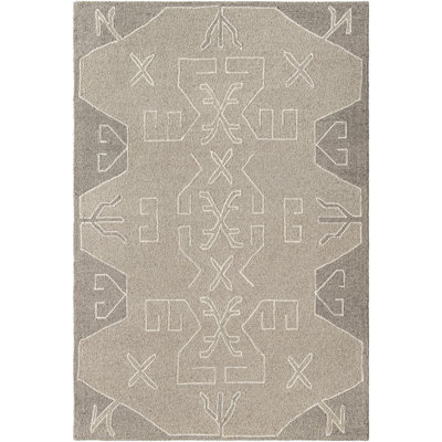Tapis rectangulaire en laine Demie