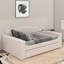 Full Upholstered Daybed With Trundle, Storage Armrests And Latest Integrated Bluetooth Audio System-114355534