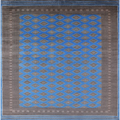 Tapis bleu / gris Galilea
