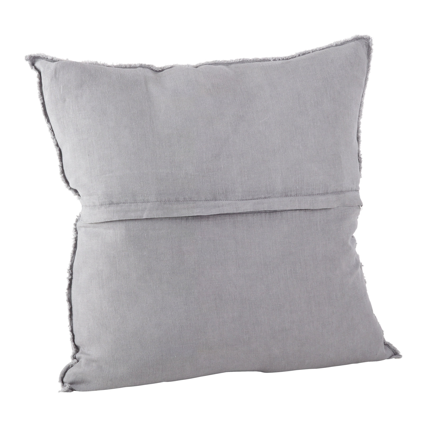 Filia 20" x 20" Linen Throw Pillow, Pewter