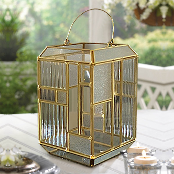 Glass Tabletop Candle Accessories (Set of 12) Mercer41 Color: Gold, Size: 4.4 H x 8.7 W x 11.2 D