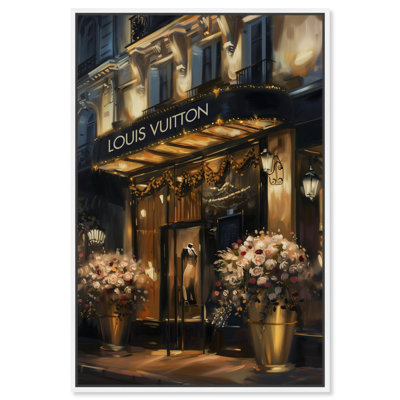 Elegant Night Storefront Canvas Fashion and Glam by Art Remedy