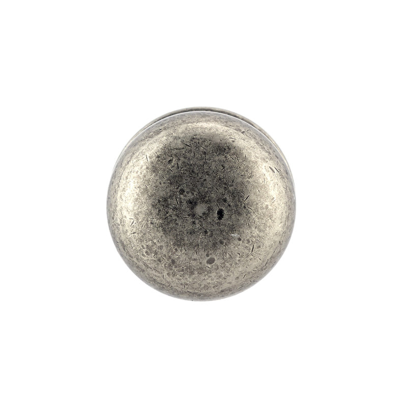 Expression 1 1/4" Diameter Mushroom Knob, Pewter