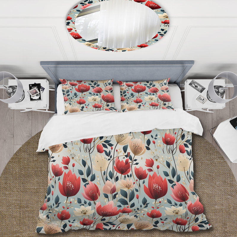 Ensemble de housse de couette Artistic Essence, Housse de couette pour grand lit et 2 taies décor