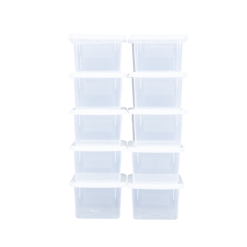Bac en plastique, Translucide clair