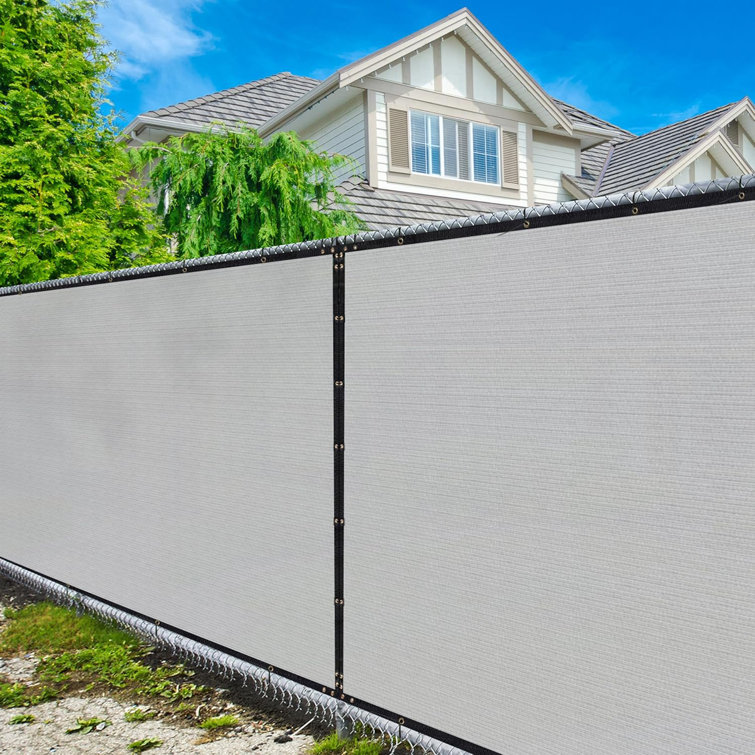 Amgo Fence 3'H Fence Privacy Screen Heavy Duty Windscreen with Bindings & Grommets