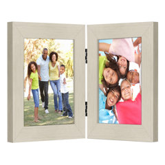 Collage Picture Frames from Rustic Distressed Wood: Holds Four 4x6 Photos -  Excello Global Brands