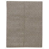 Hand Knotted Area Rug in Olive
