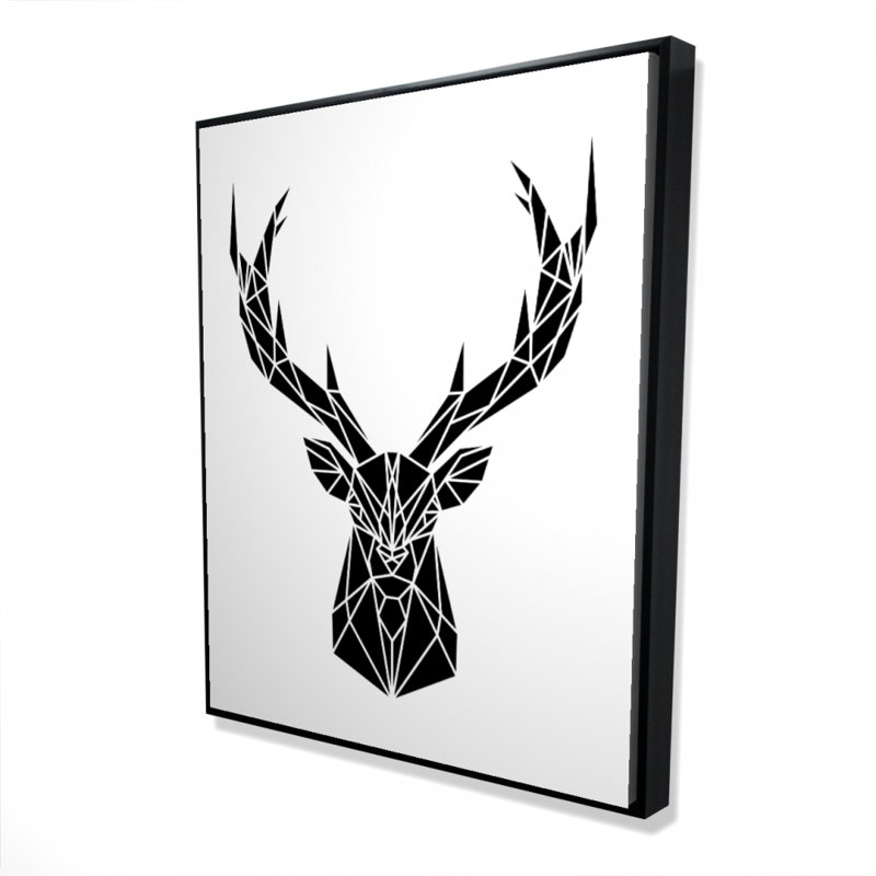 " Geometric Deer Head "