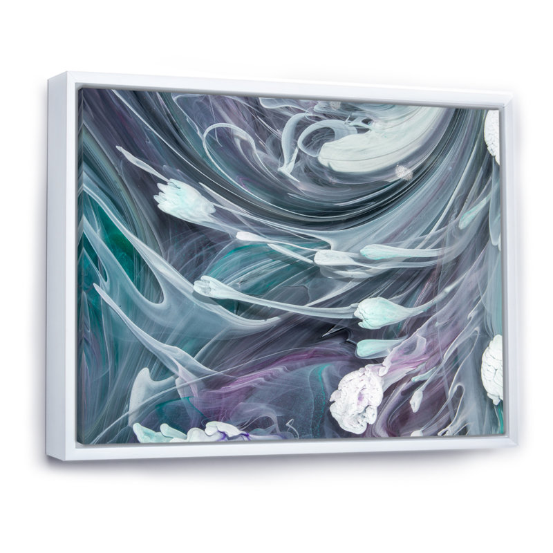 Art liquide VI - Reproduction de photo sur toile, H 8 po x l 12 po x P 1 po, Toile avec cadre flottant blanc