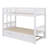 Twin-Size Bunk Bed Accompanied By An Extendable Trundle Bed Beneath-1721002525