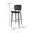 Crellus Upholstered Counter Stool with Metal Frame-88697039