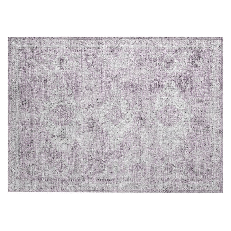 Machine Washable Indoor/Outdoor Chantille ACN2809 Global Rug, 2'6" x 3'10", Lilac