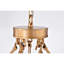Lustre en roue de chariot à 10 lumières de style bougie Reeder-1494638732