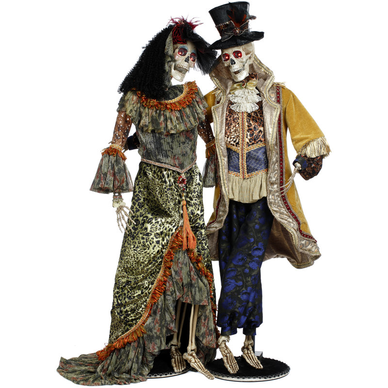 Mr. And Mrs. Bohemian Skeleton - 60 Inches Set Of 2