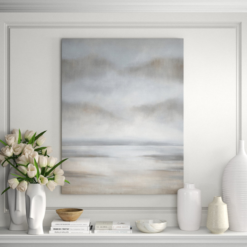 Pearly Sky I Giclee Wall Art Décor By Barclay Butera Print by Barclay Butera, 51" H x 40" W, Image Brush Gel