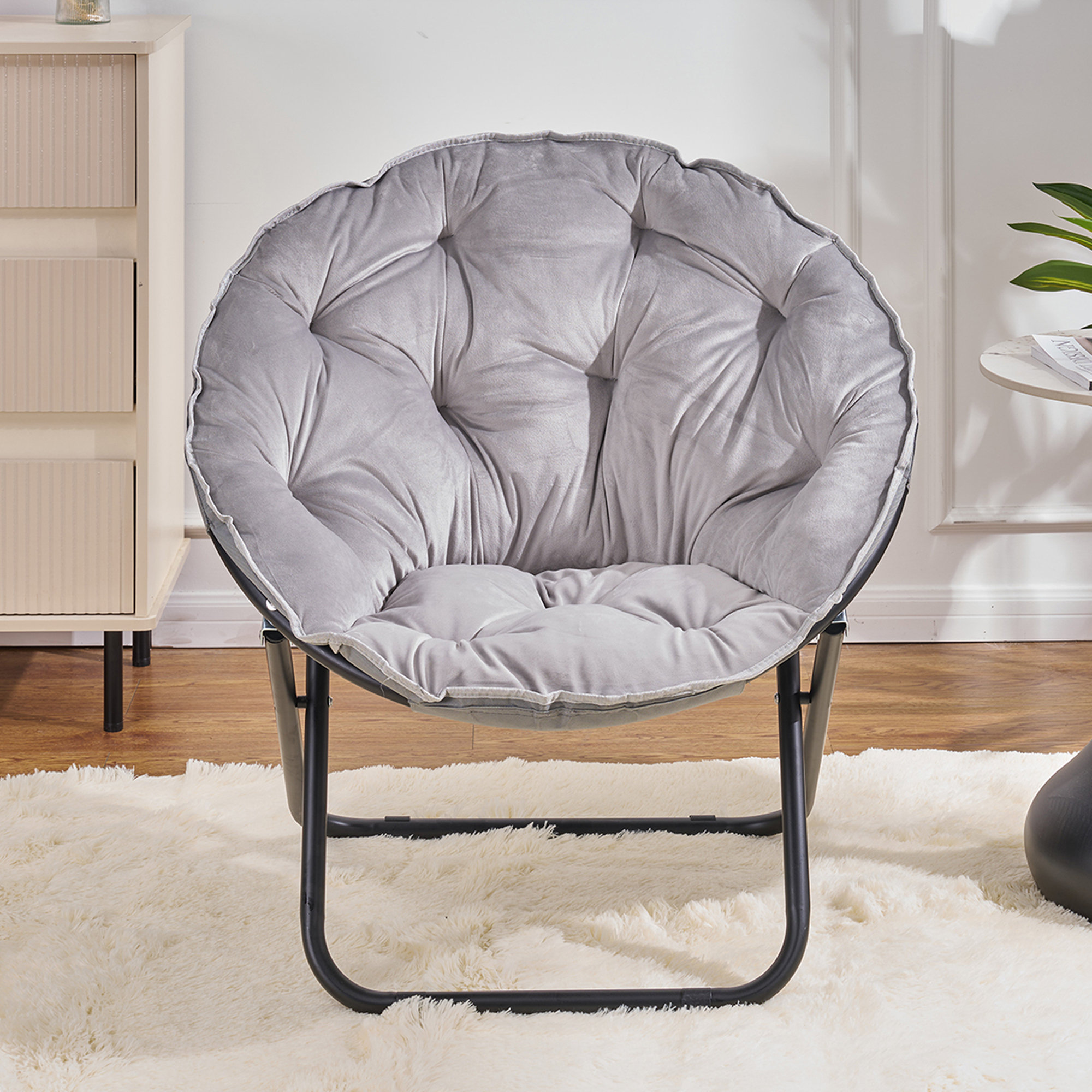 Ebern Designs Saucer Chair Saucer Chair For Adults, Papasan