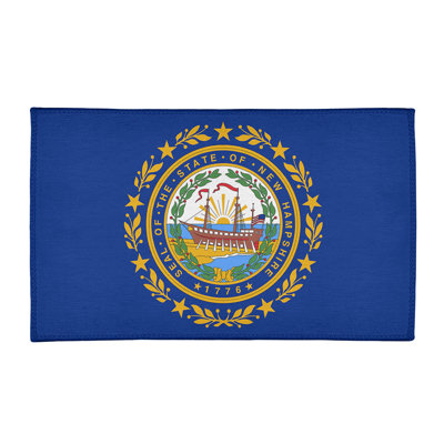 Tapis de chenille avec drapeau new hampshire
