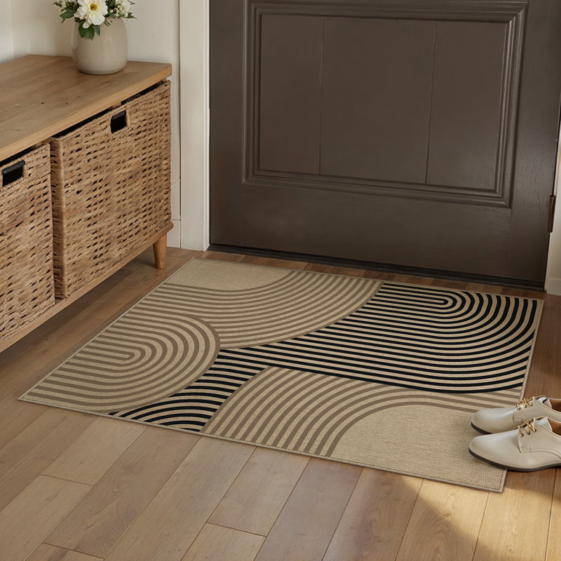 Tapis en lin Linea, Rectangle 2'3" x 2'9"
