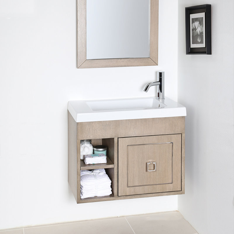 Dimini 23.75'' L Bathroom Sink, Single Hole Faucet