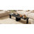 Coffee Table Set, Rectangle Coffee Table With Splicing Design-1313819180